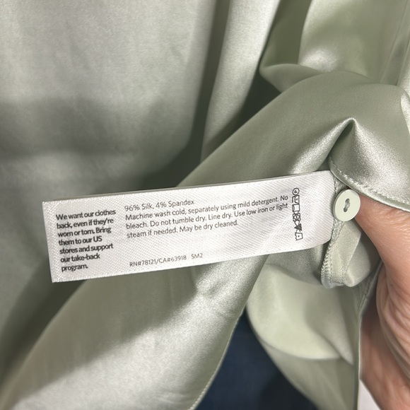 NWT Eileen Fisher mist silk spandex round crew neck sleeveless top - Picture 6 of 10